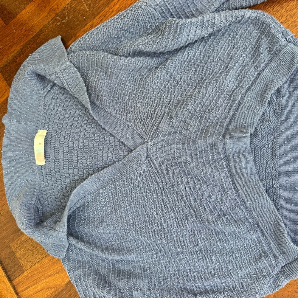 Free People Blue Cozy Knit Two-Piece Set - Picture 4 of 4